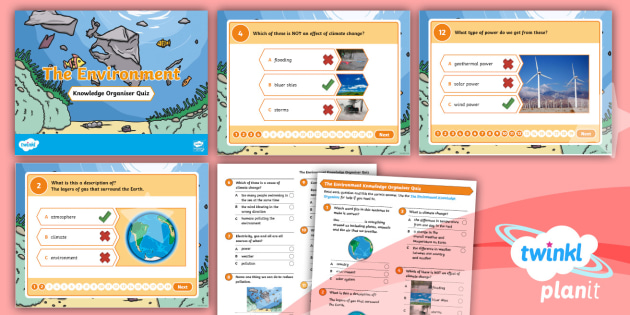 Retrieval Practice: Science: The Environment: Year 2: Knowledge ...