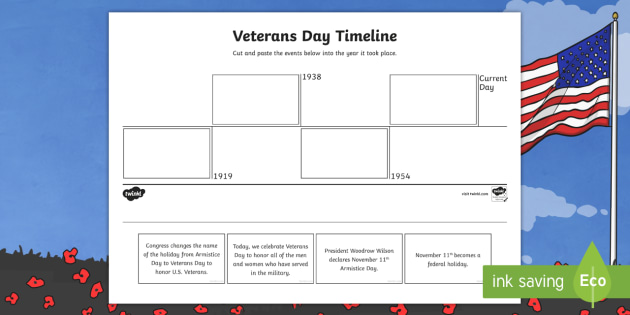 history of veterans day assignment