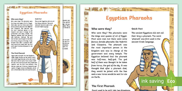 egyptian pharaoh names