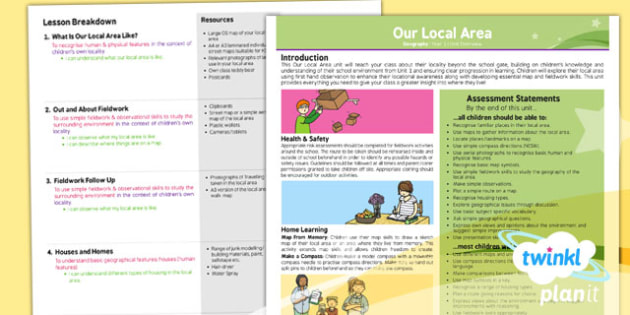 Our Local Area KS1 - Geography: Planning Overview | Twinkl