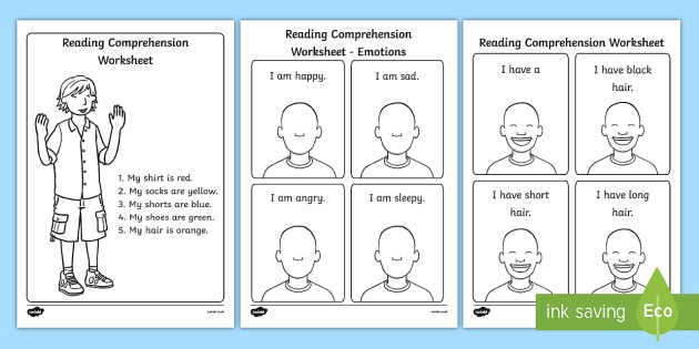 reading comprehension worksheets