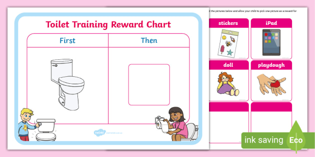 Potty Training Chart Kid Reward Jar Instant Download Toilet 