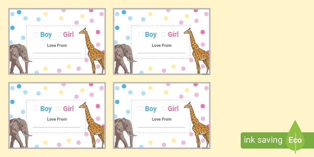 Gender Baby Prediction Cards - 0-2 - Parents (teacher made)