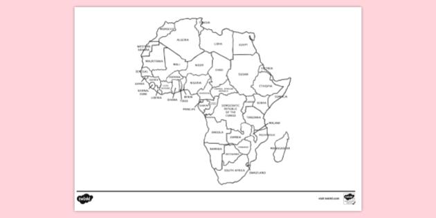 T Tp 2669788 Map Of Africa Colouring Sheet Ver 1 