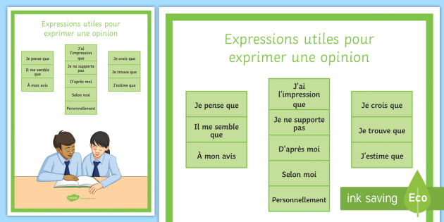 french opinion essay phrases