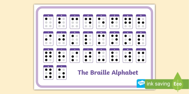 FREE Braille Alphabet Display Mat Useful Teaching Resource