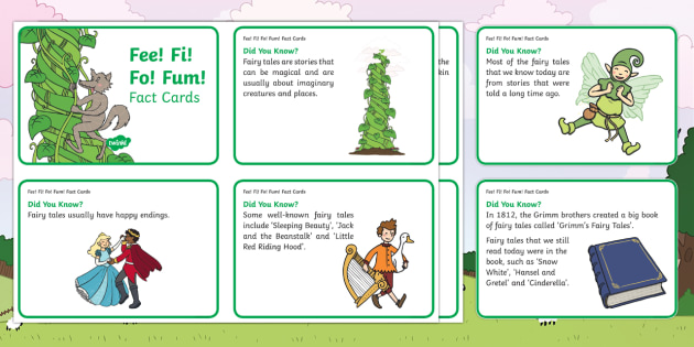 Fee Fi Fo Fum Fact Cards Teacher Made twinkl