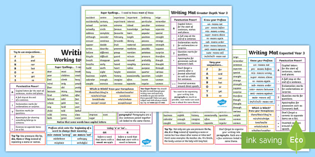 Year 3 Differentiated Writing Mats Teacher Made