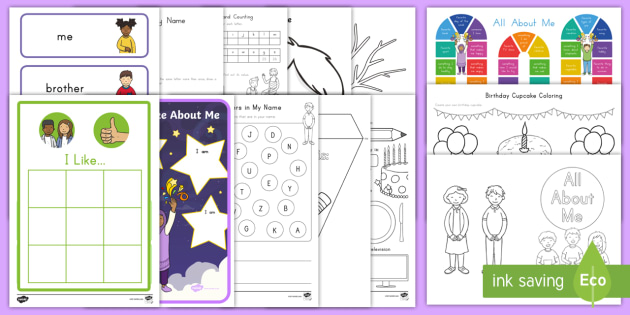 All About Me Activity Pack - All About Me, me, About Me, My Body, My