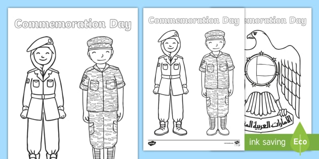 Download Commemoration Day Colouring Pages (teacher made)