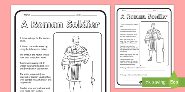 primary homework help roman soldiers