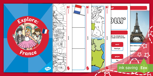 Explore: France Activity Booklet (teacher made)