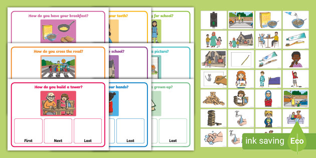 👉 My Day 'How Do You...?' First, Next and Last Activity Cards