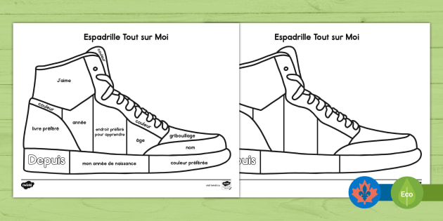 Coloriage à imprimer chaussure – Activité amusante Twinkl