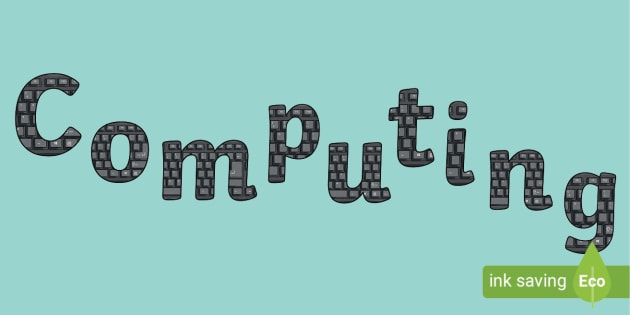 Computer Keyword Display Lettering (teacher made)