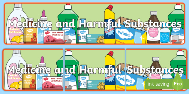 Medicine and Harmful Substances Display Banner