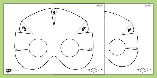 3D Blank Mask Cut-Outs (Teacher-Made) - Twinkl