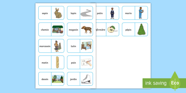 Dominos Des Mots Le Son In Teacher Made