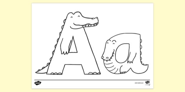 FREE! - Animal Letter A Colouring Page | Colouring Sheets