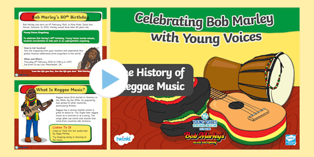 👉 Celebrating Bob Marley with YV - KS1 The History of Reggae