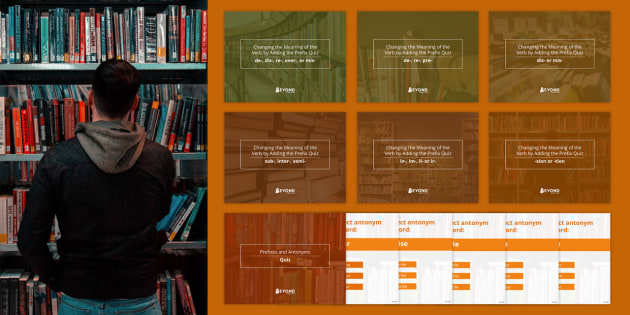 Prefix and Suffix Quiz | Lesson Starters Quiz Pack | Beyond