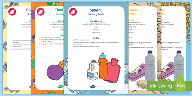 Different Sound Sensory Bottle Pack | Sensory Play | Twinkl