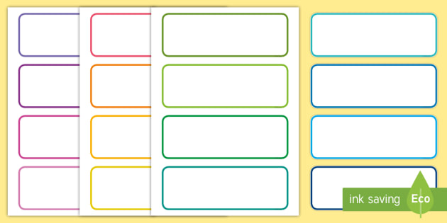 Free Printable Editable Classroom Labels