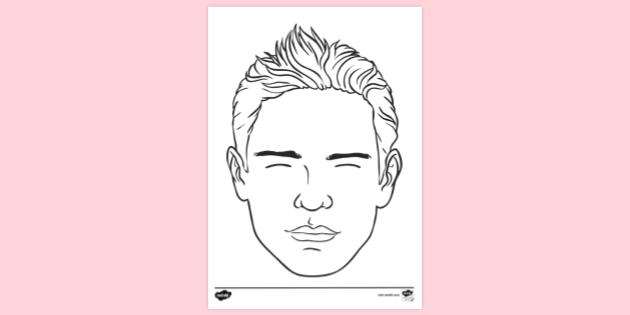 FREE! - Face Colouring Page | Colouring Sheets