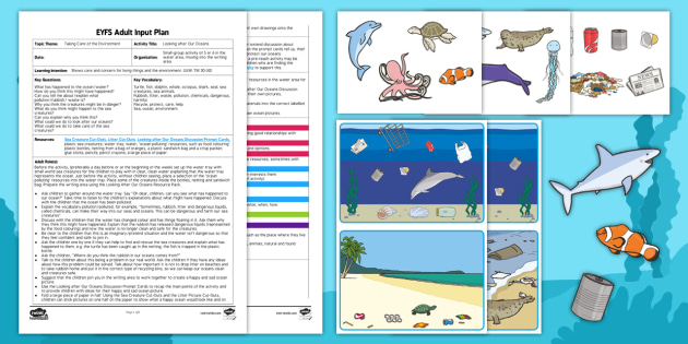 EYFS Looking after Our Oceans Adult Input Plan and Resource Pack