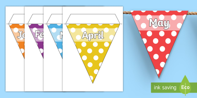 Months Of The Year Display Bunting Teacher Made Hot Sex Picture