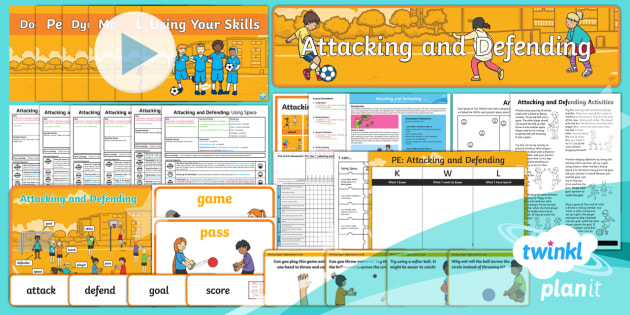 PE: Attacking and Defending Year 1 Unit Pack (teacher made)