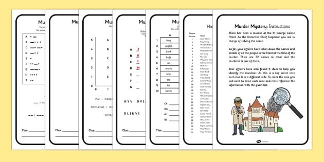 download mathematical table Mystery Game  Problem solving Solving  Murder problem