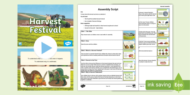 Harvest Assembly Ideas - KS2 - Primary Resource