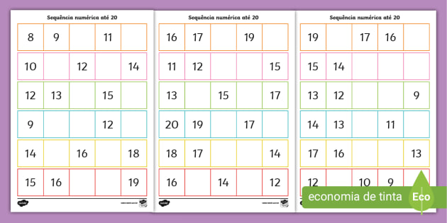 Atividade de Sequência Numérica para o 2º Ano – Twinkl