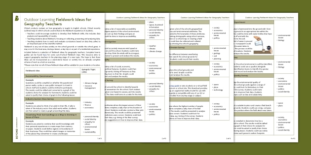 Geography Fieldwork Resources | twinkl.co.uk