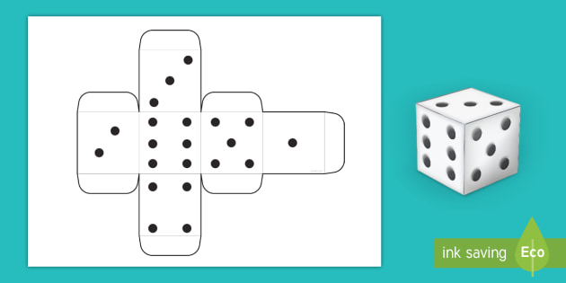 free 4x4 dice template net twinkl teacher made