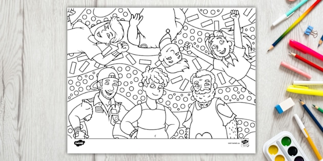 Mr Tumbles Coloring Pages For Kids 2025 