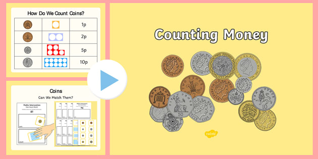 maths intervention counting money powerpoint and worksheet worksheet pack