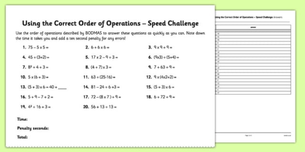 Speed Challenge Resource Ks2 Primary Resource