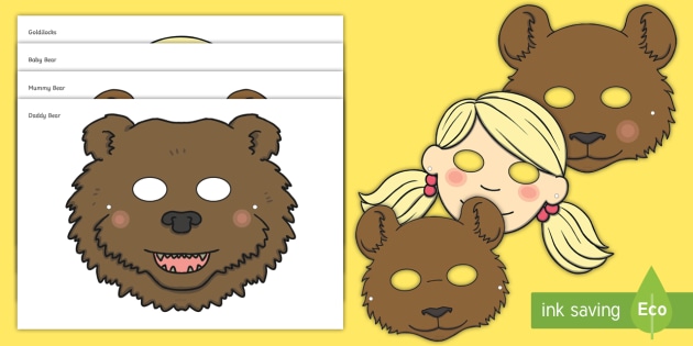 Printable Goldilocks And The Three Bears Clipart Black And White Img 