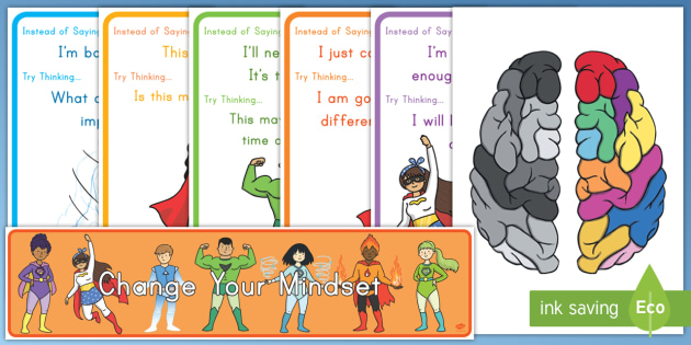 Superhero Developing Growth Mindset Display Pack