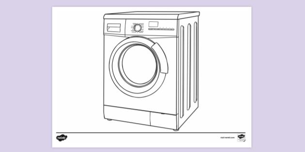 Washing machine vector drawing | Public domain vectors