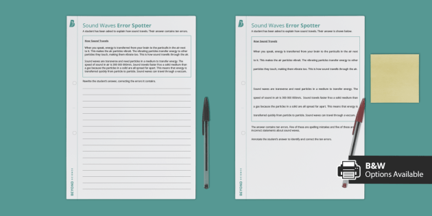 Sound Waves Error Spotter