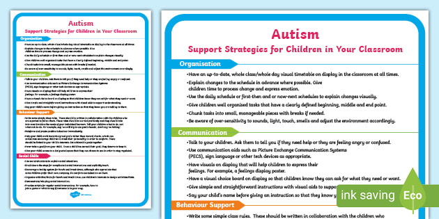 Au S 2548710 Autism Support Strategies For Children In Your Classroom Ver 2 