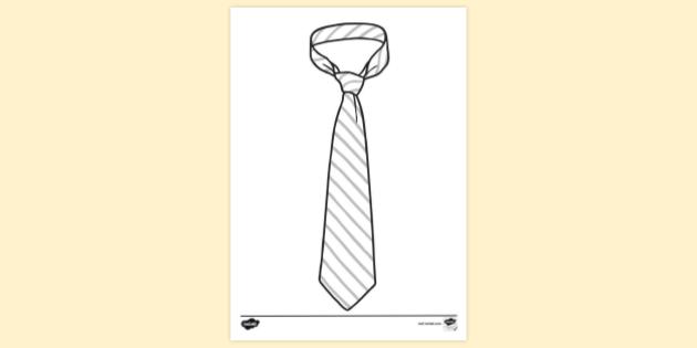 FREE! - Smart Tie Colouring | Colouring Sheets