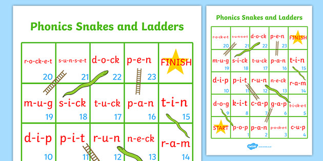 snakes and ladders phase 2 teacher made