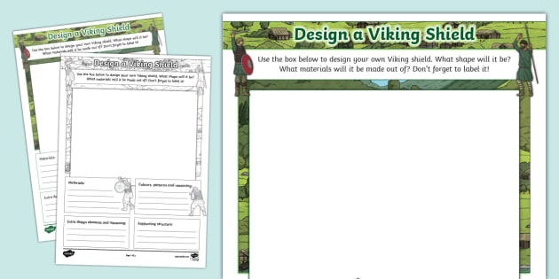 Design a Viking Shield Worksheet
