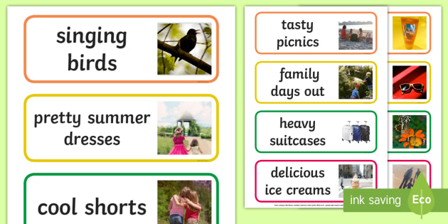 ks1-summer-adjectives-word-cards-teacher-made