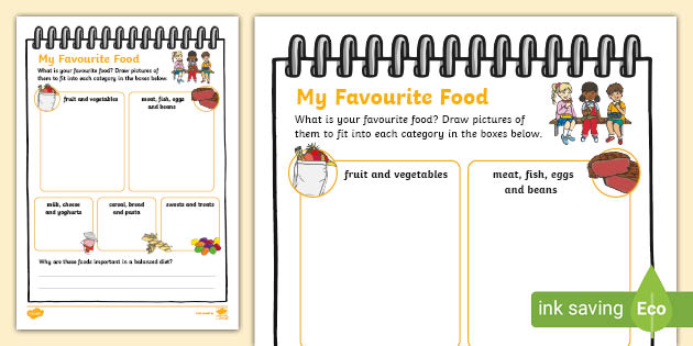 my-favourite-food-activity-sheet