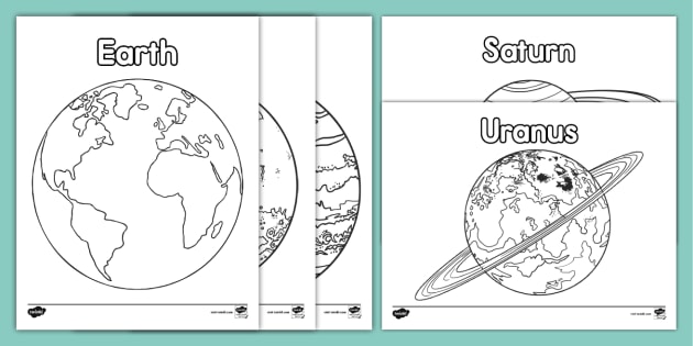 uranus planet coloring page